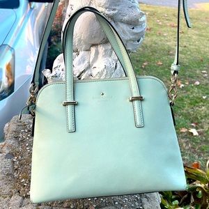 EUC Kate Spade Dome Cedar Street Maise Satchel Shoulder Bag Mint Mojito